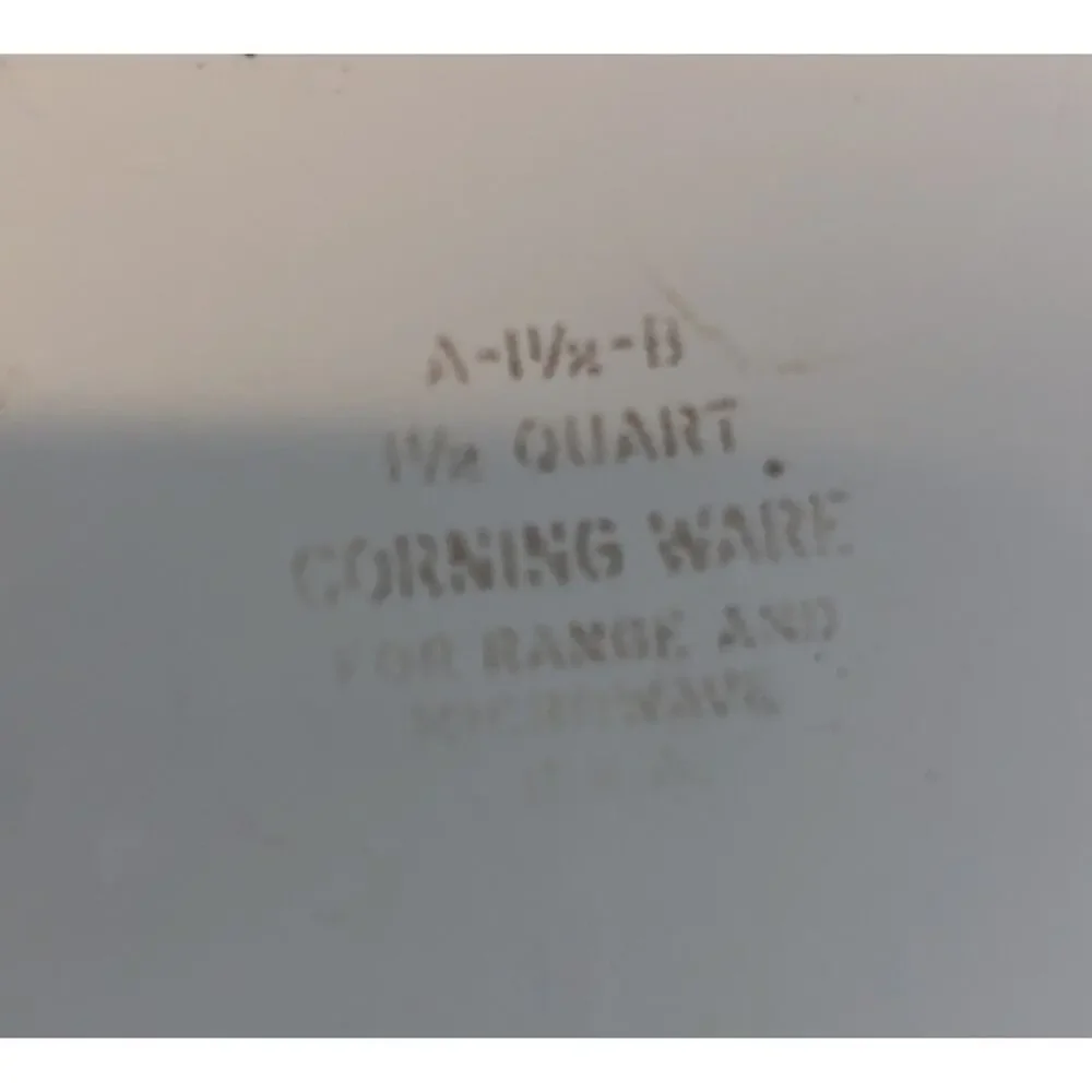 CorningWare 1.5 Quart Square Casserole Dish Lid Blue Birds A-1 1/2- B